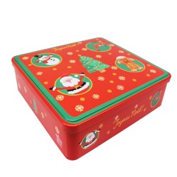 Assortiment Palets et Galettes Nature - Boîte métal Illustration Noël