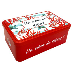 Assortiment Palets et Galettes Nature - Boîte métal corail