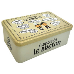 Assortiment Palets et Galettes Nature - Boîte métal langue bretonne