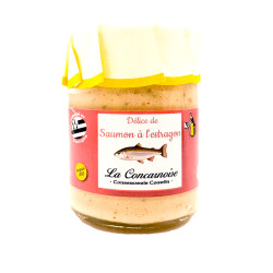 Verrine de délice de saumon à l'estragon