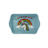 Plateau bleu licorne 14 x 21 cm