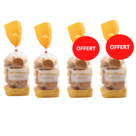 2 achetés + 2 gratuits - mini sablés vanille sachet 200g