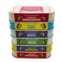 Lot de 6 sardines - assortiment